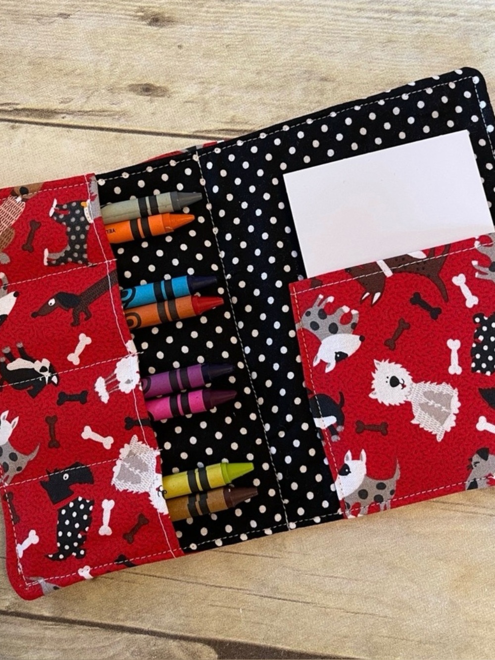 Coloring Case W/ Crayons - Kids Crayon Travel Holder - Mini Crayon Wallet